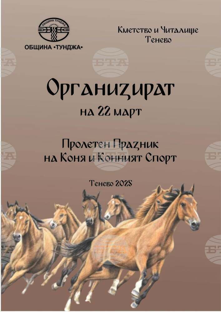 Конни надбягвания в ямболското село Тенево ще има на 22 март, съобщиха организаторите