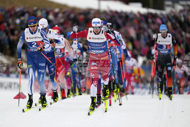 Норвегия спечели за 13-и пореден път световната титла по ски бягане при мъжките щафети, Йоханес Клаебо с нови постижения за историята