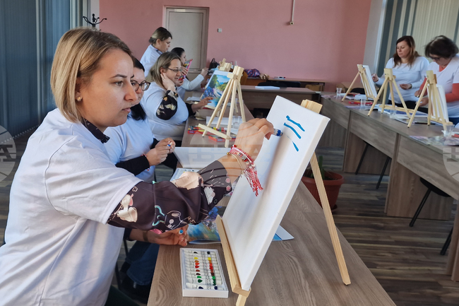 Село Самуил - училище - арт ателие - 8 Март 