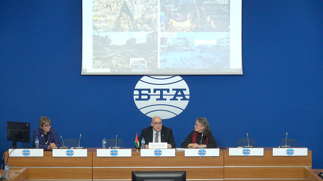 Пресконференция на тема: "Ситуацията на окупираните палестински територии и перспективите за мира и възстановяването на ивицата Газа след спешната среща на Арабската лига на 4 март в Кайро"