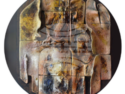 Творба от изложбата „Неоритуалната живопис“ на Вилиям Гетов. Снимка: Галерия „Българи“