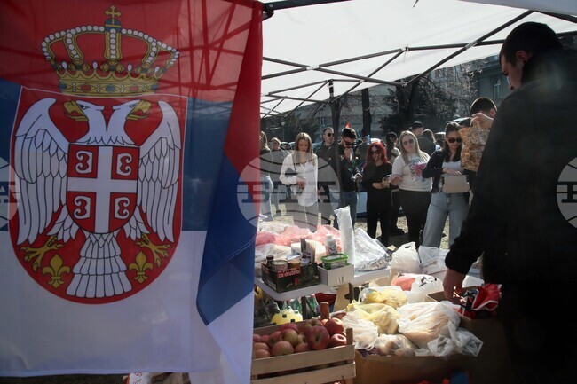 Сърбия - Белград - студенти - палатков лагер