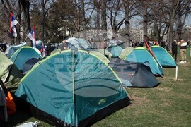 Сърбия - Белград - студенти - палатков лагер