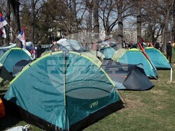 Сърбия - Белград - студенти - палатков лагер