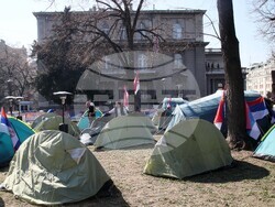 Сърбия - Белград - студенти - палатков лагер