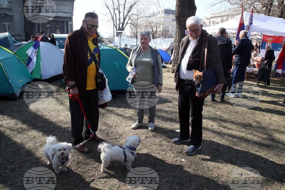 Сърбия - Белград - студенти - палатков лагер