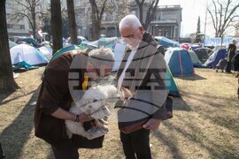 Сърбия - Белград - студенти - палатков лагер