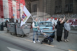 Сърбия - обща стачка - гимназисти