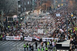 Сърбия - обща стачка - протест