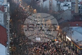 Сърбия - обща стачка - протест