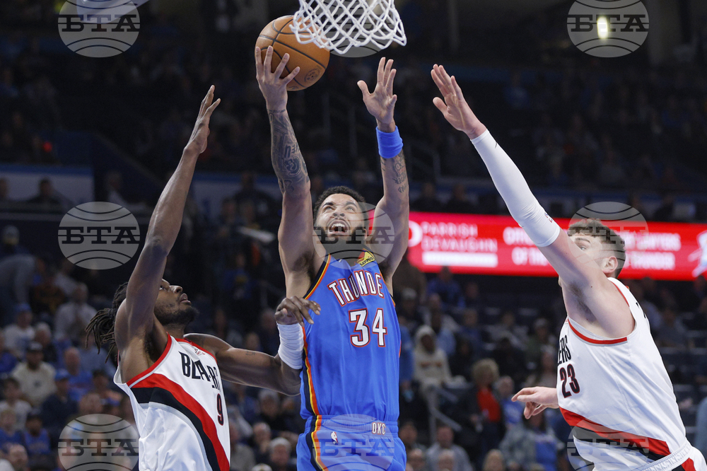 Trail Blazers Thunder Basketball