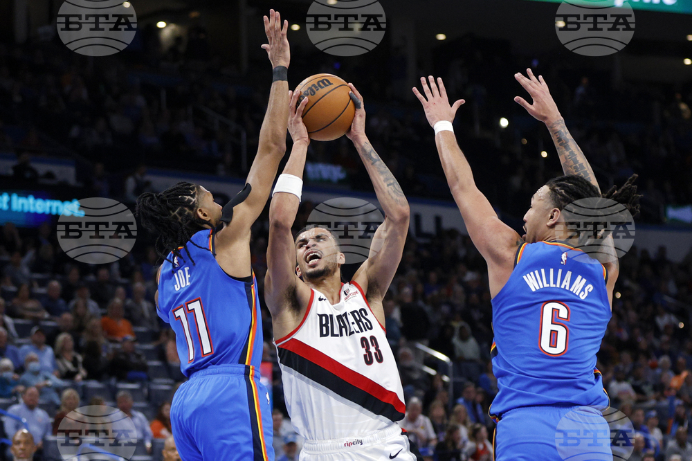 Trail Blazers Thunder Basketball