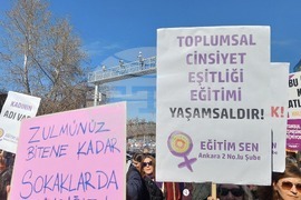 Турция - Анкара - 8 март - демонстрация