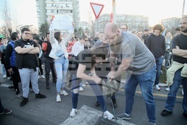 Сърбия - Белград - протести - фермери