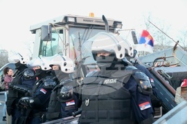 Сърбия - Белград - протести - фермери