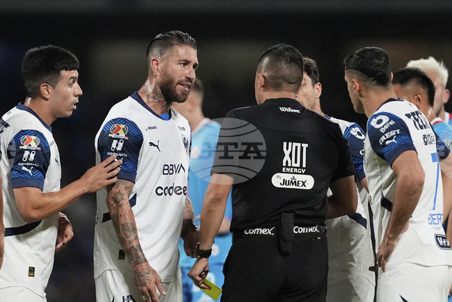 Серхио Рамос получи червен картон още в петия си мач за Монтерей