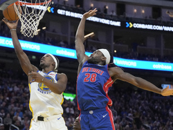 Pistons Warriors Basketball