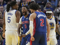 Pistons Warriors Basketball