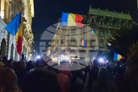 Румъния - Букурещ - привърженици на Калин Джорджеску