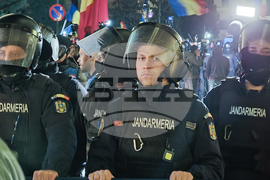 Румъния - Букурещ - привърженици на Калин Джорджеску