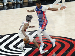 Pistons Trail Blazers Basketball