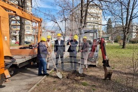 Парк "Заимов" - ремонт - парково осветление