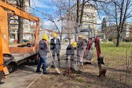 Парк "Заимов" - ремонт - парково осветление