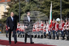 Румен Радев - Яков Милатович - официална церемония - посрещане