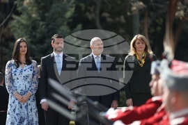 Румен Радев - Яков Милатович - официална церемония - посрещане