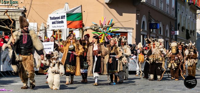 Кукери от България участваха в 65-ия карнавал в град Птуй, Словения