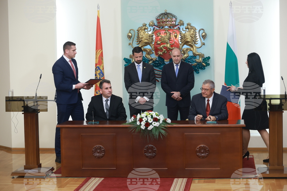 Президентство - Институт по морска биология на Черна гора - Български антарктически институт - меморандум - подписване