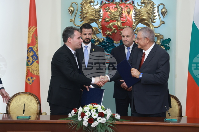 Президентство - Институт по морска биология на Черна гора - Български антарктически институт - меморандум - подписване