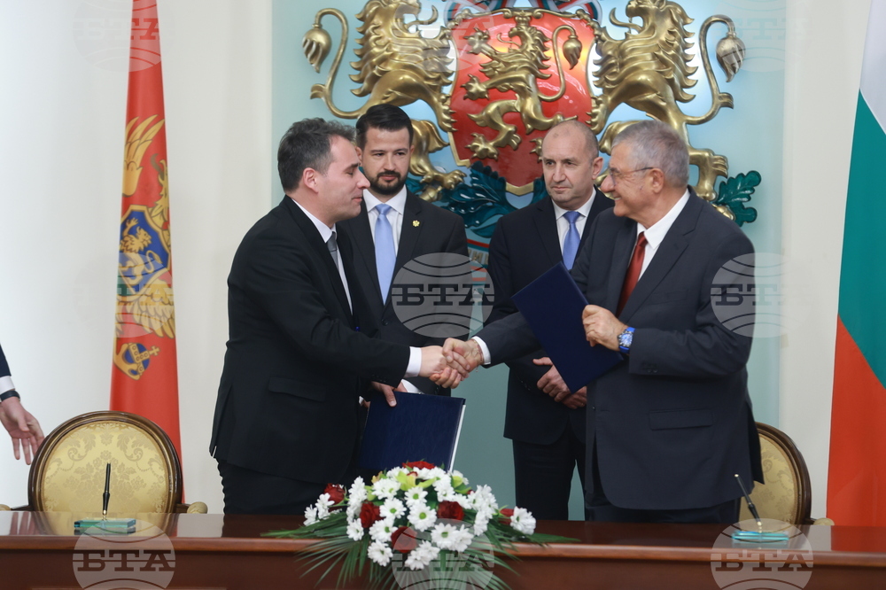 Президентство - Институт по морска биология на Черна гора - Български антарктически институт - меморандум - подписване