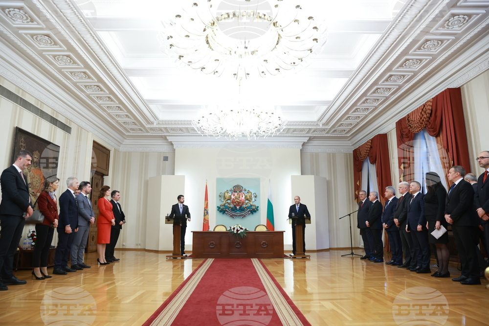 Румен Радев - Яков Милатович - пресконференция