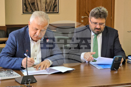 Гоце Делчев - подписване на договор за отдаване на помещение на БТА за Национален пресклуб