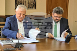Гоце Делчев - подписване на договор за отдаване на помещение на БТА за Национален пресклуб