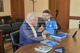 Гоце Делчев - подписване на договор за отдаване на помещение на БТА за Национален пресклуб