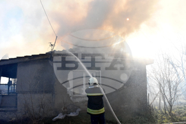 Хасково - къща - пожар