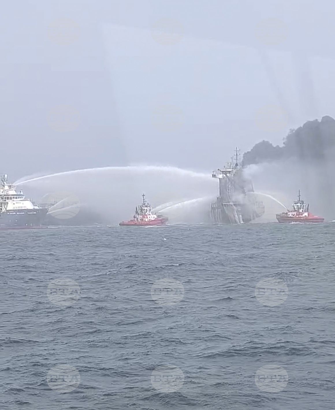 Britain Ships Collide