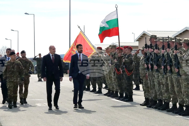 Guard of Honour Welcomes Presidents of Bulgaria, Montenegro at Novo Selo Training Area