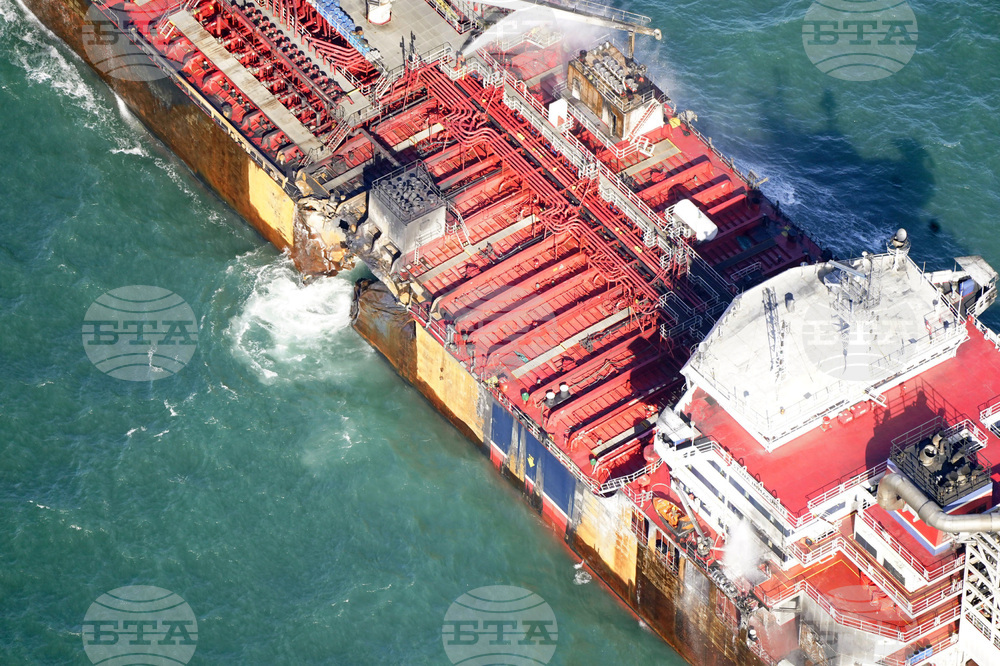 Britain Ships Collide