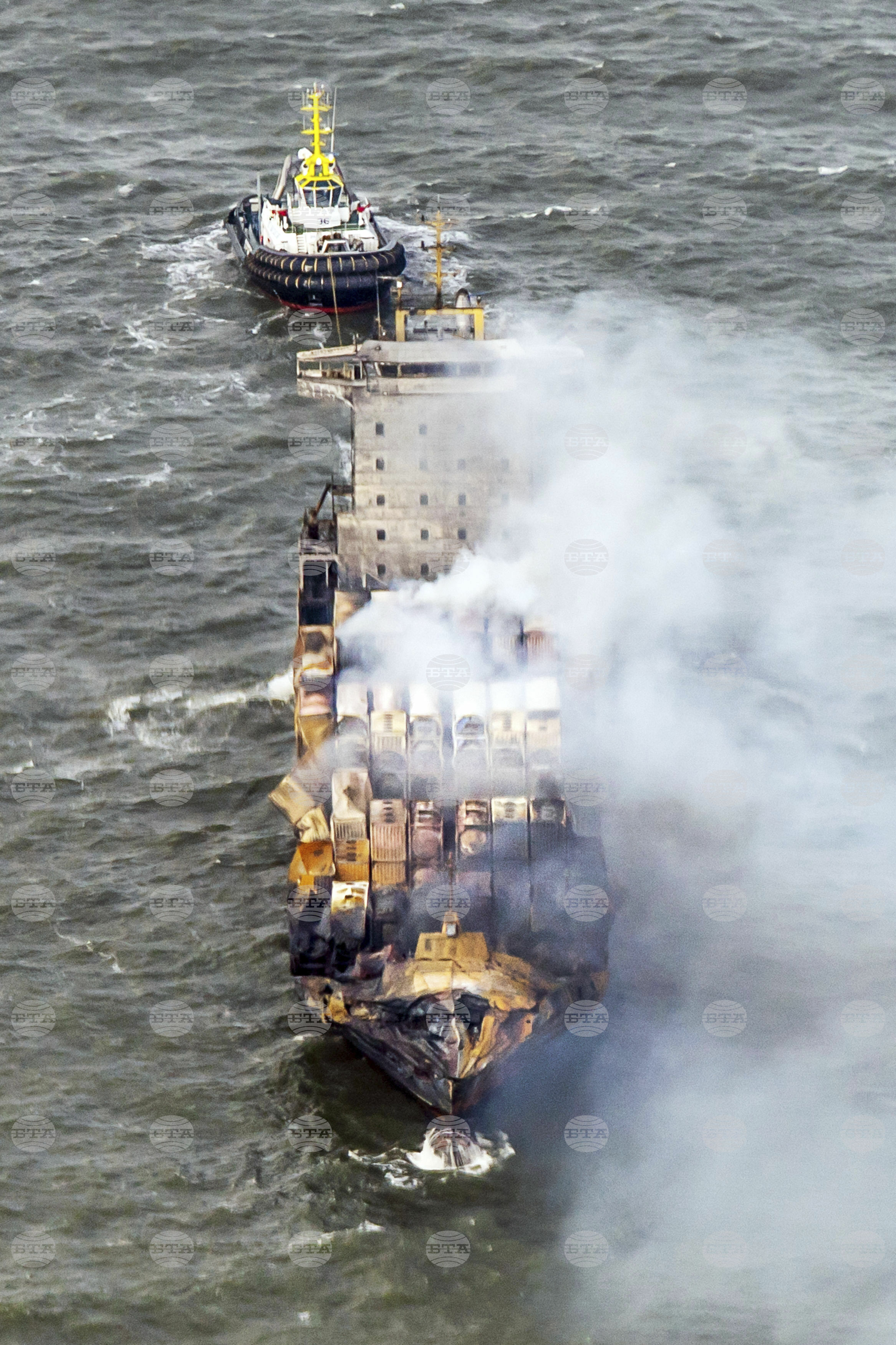 Britain Ships Collide