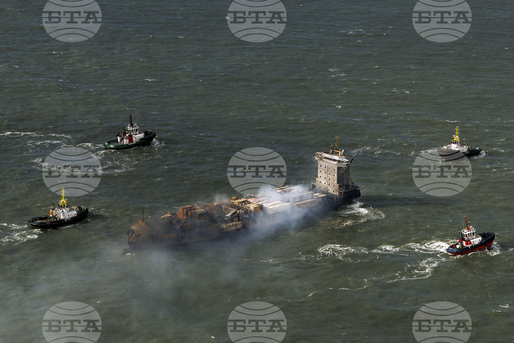 Britain Ships Collide