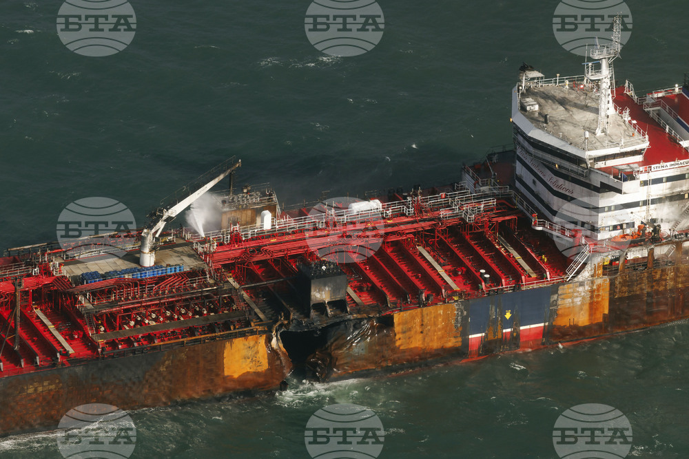 Britain Ships Collide