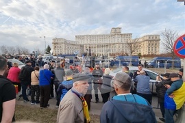 Румъния - Букурещ - привърженици на Калин Джорджеску