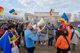 Румъния - Букурещ - привърженици на Калин Джорджеску