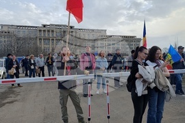 Румъния - Букурещ - привърженици на Калин Джорджеску