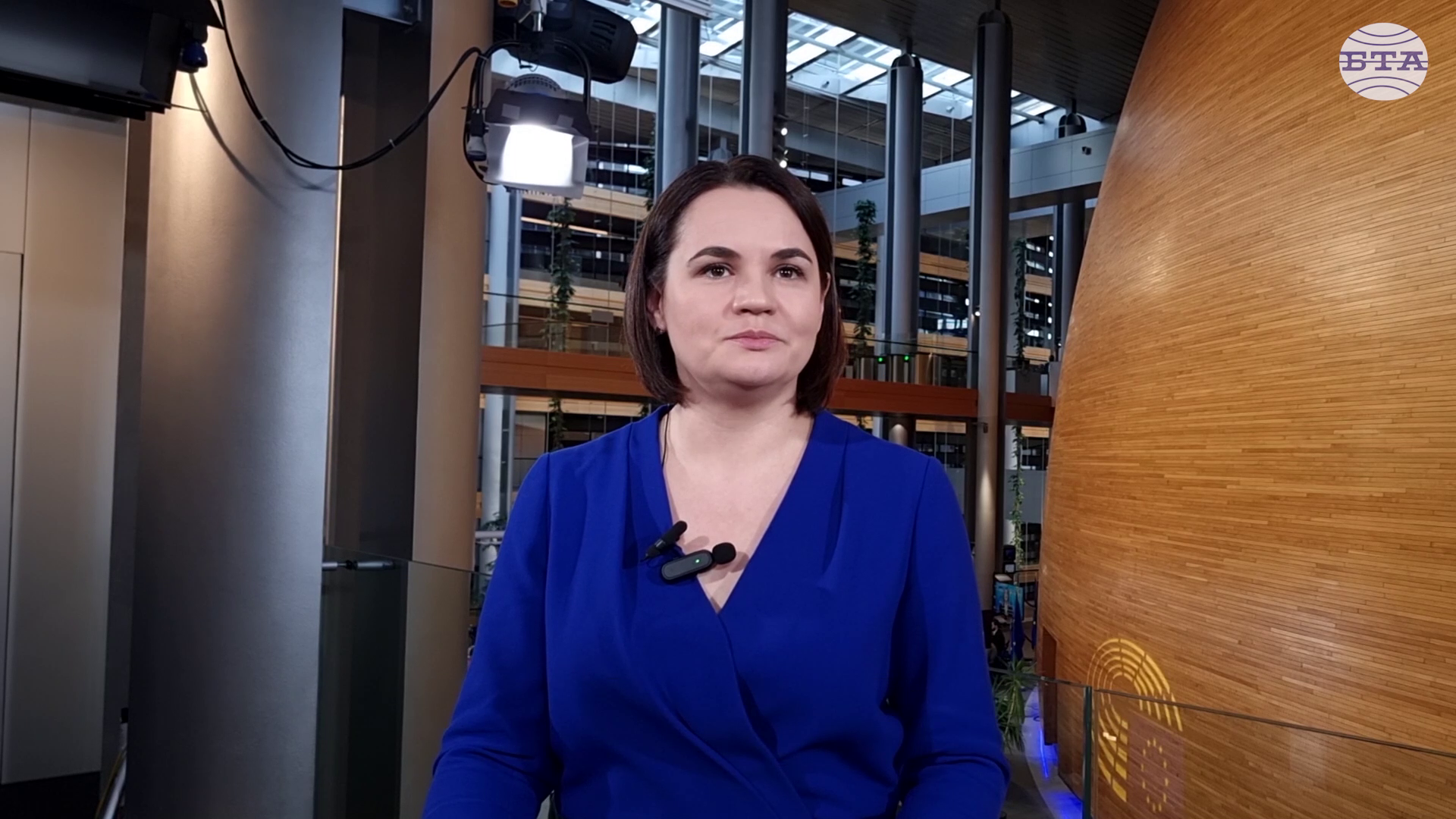 Докато Лукашенко е на власт, подкрепян от Путин, ще има постоянни заплахи за ЕС, каза в интервю за БТА Светлана Тихановска