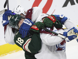 APTOPIX Avalanche Wild Hockey
