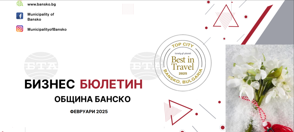 Община Банско: Електронен бизнес бюлетин